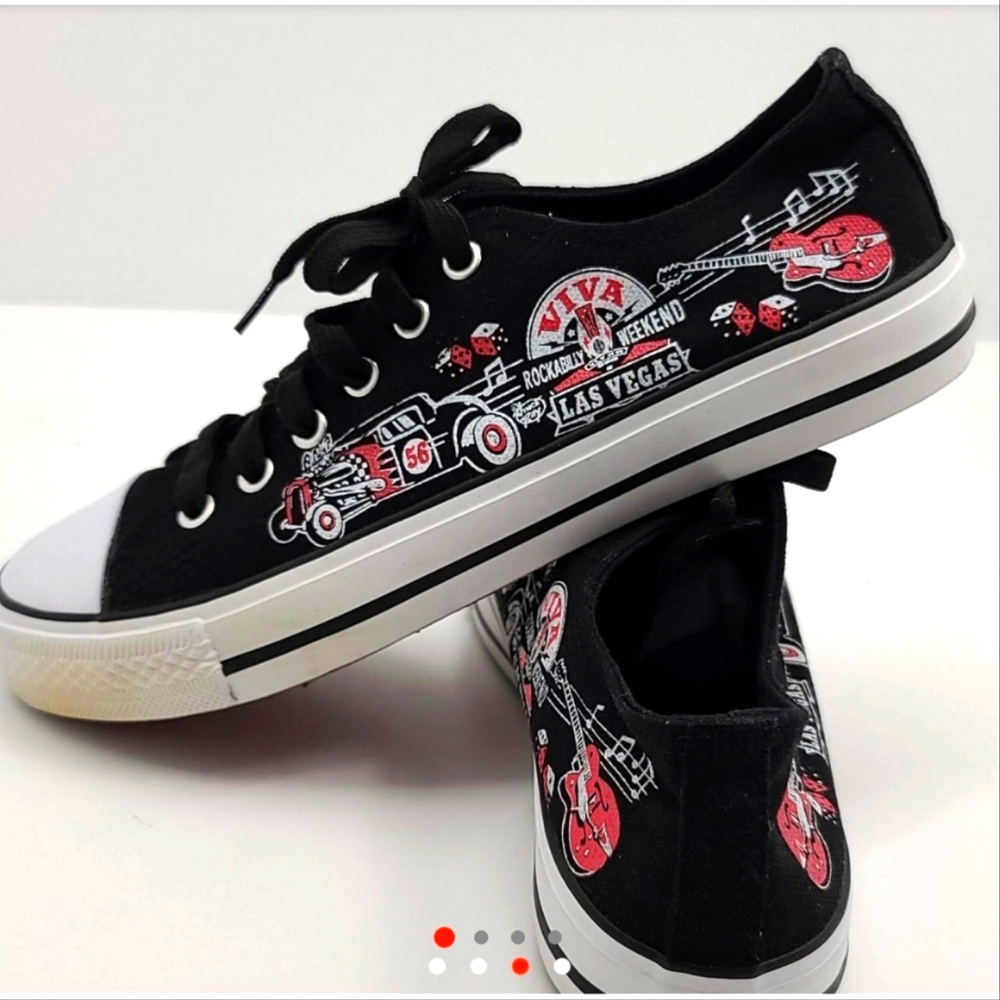 Official Viva Las Vegas Rockabilly Weekend Sneakers Size 8 woman's